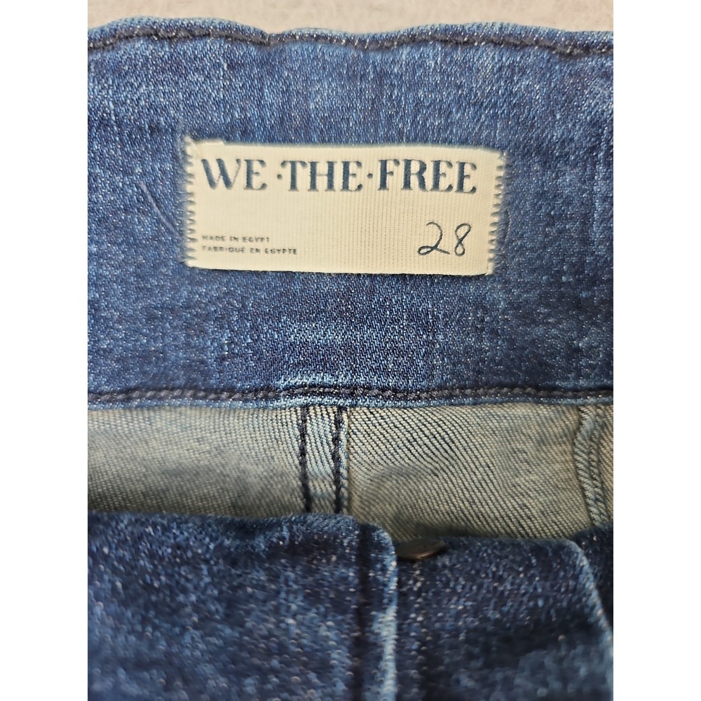 Free People We The Free Just Float On Flare Jeans Women's 28x32 Blue Stretch - Picture 4 of 8